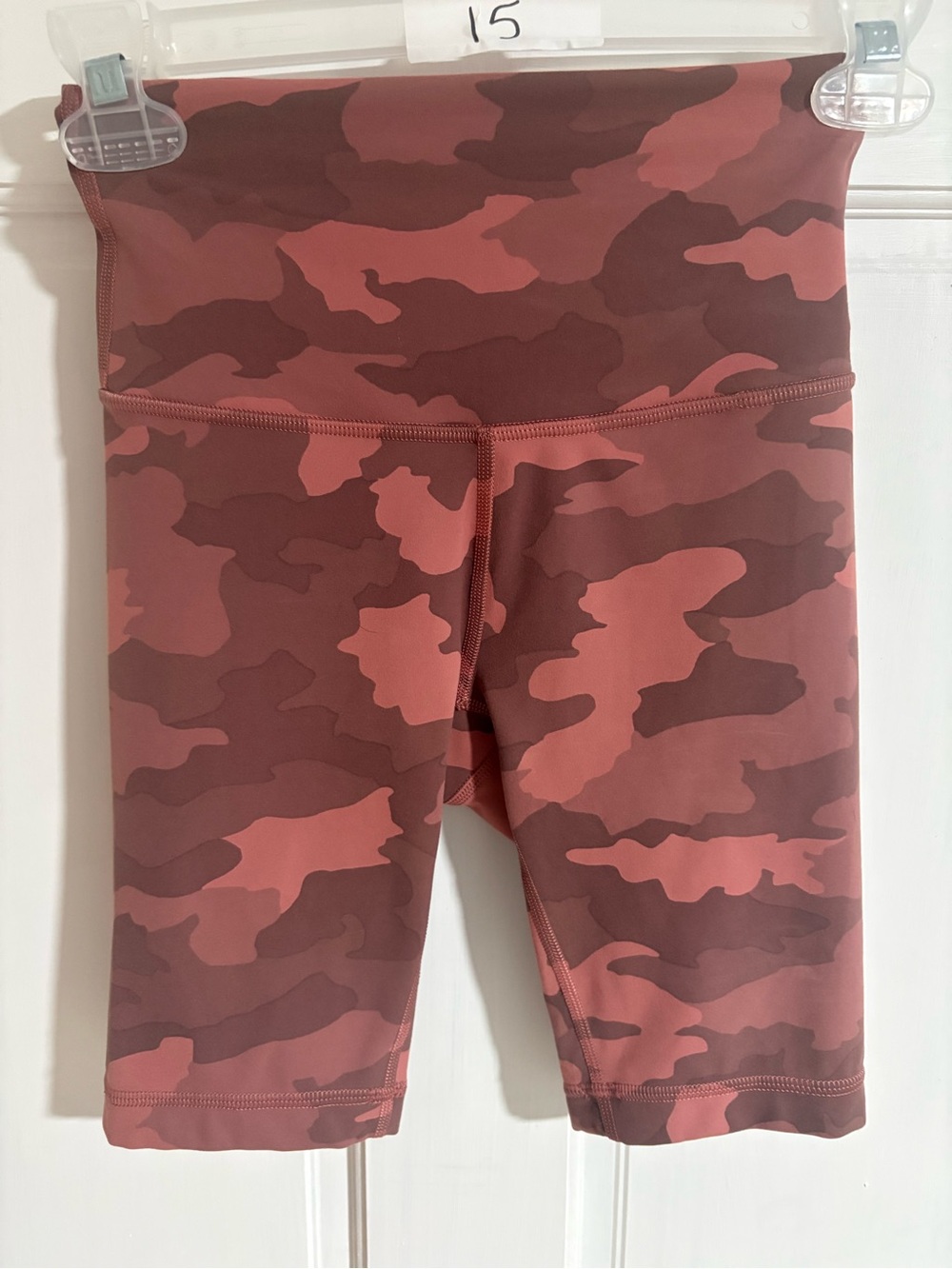 lululemon athletica Rust Pink Camo High-Rise Bike Shorts